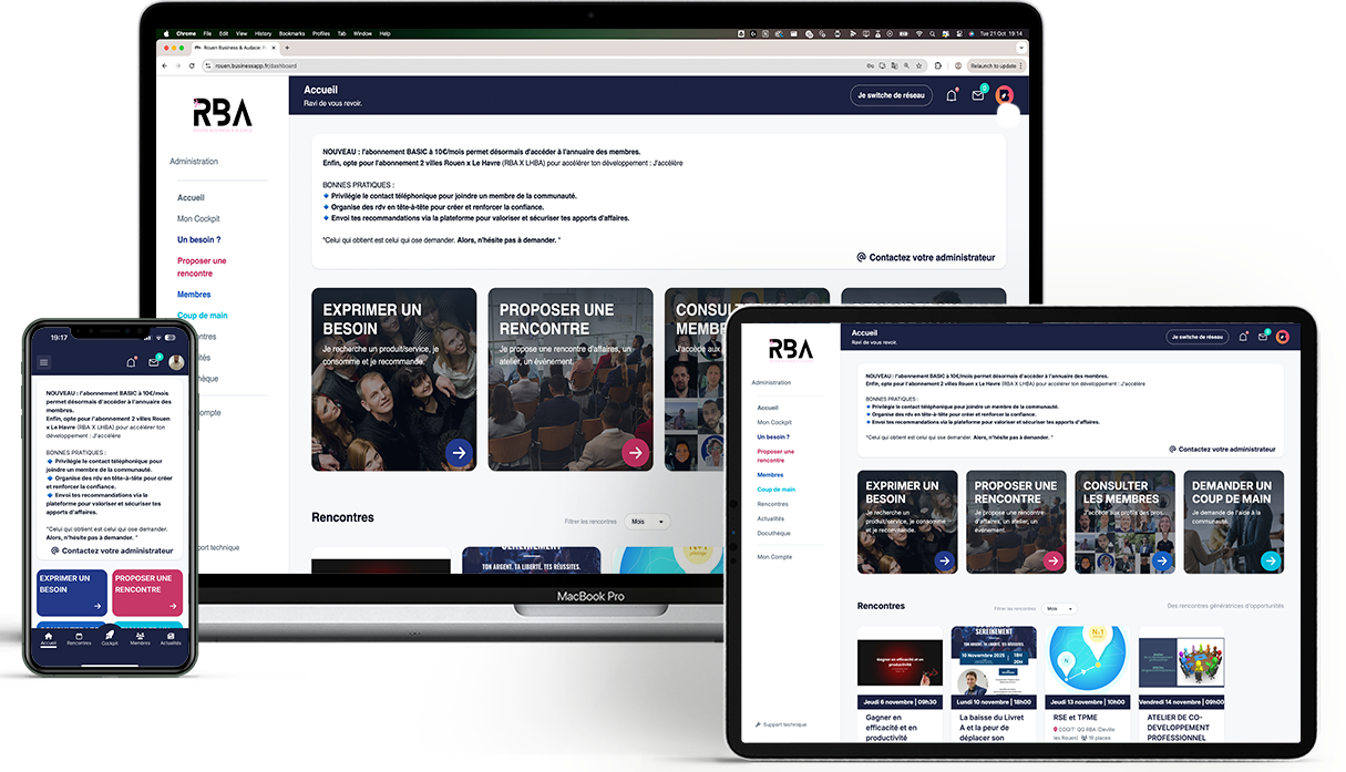 BusinessApp nouvelle version